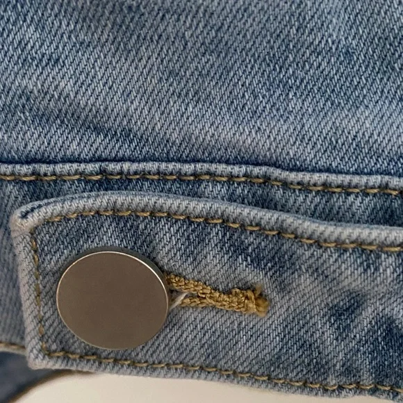 Avenue Light Blue Denim Jean Jacket - Picture 5 of 9